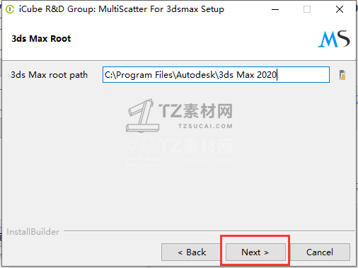 05自动识别MAX软件的安装目录后点击next.jpg