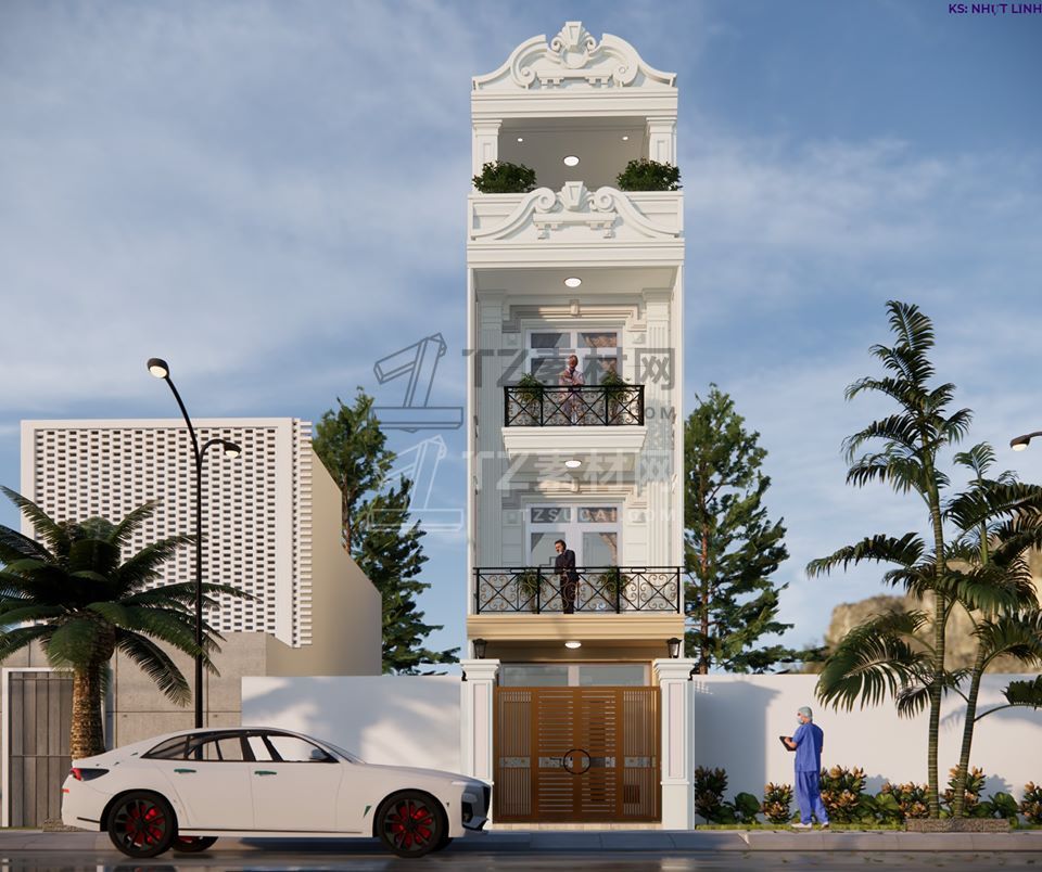3614 Exterior House Scene Sketchup Model By NguyenNhutLinh.jpg