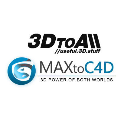 3DS MAX + C4D模型互导插件 MAXtoC4D v5.0 R15-R23