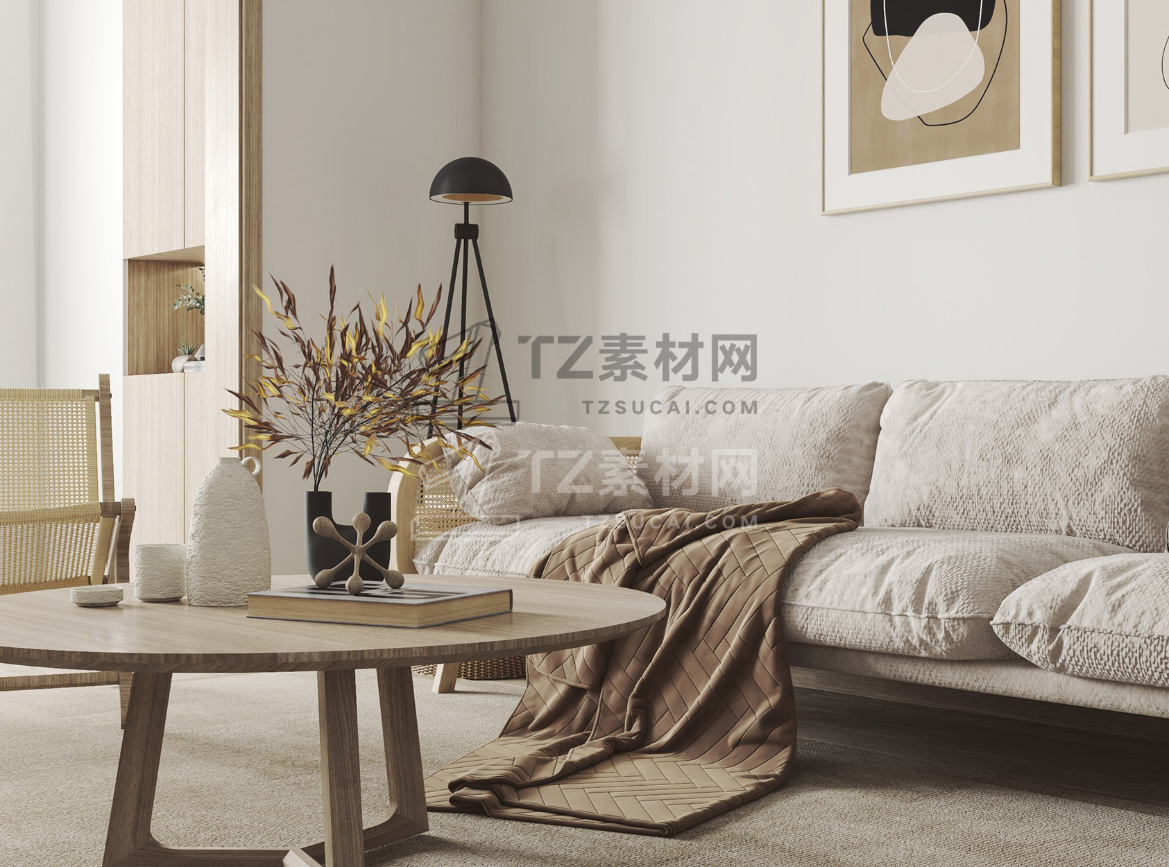 30-北欧简约而客厅餐厅_沙发茶几组合_餐桌椅3D模型 VR2014 (1).jpg