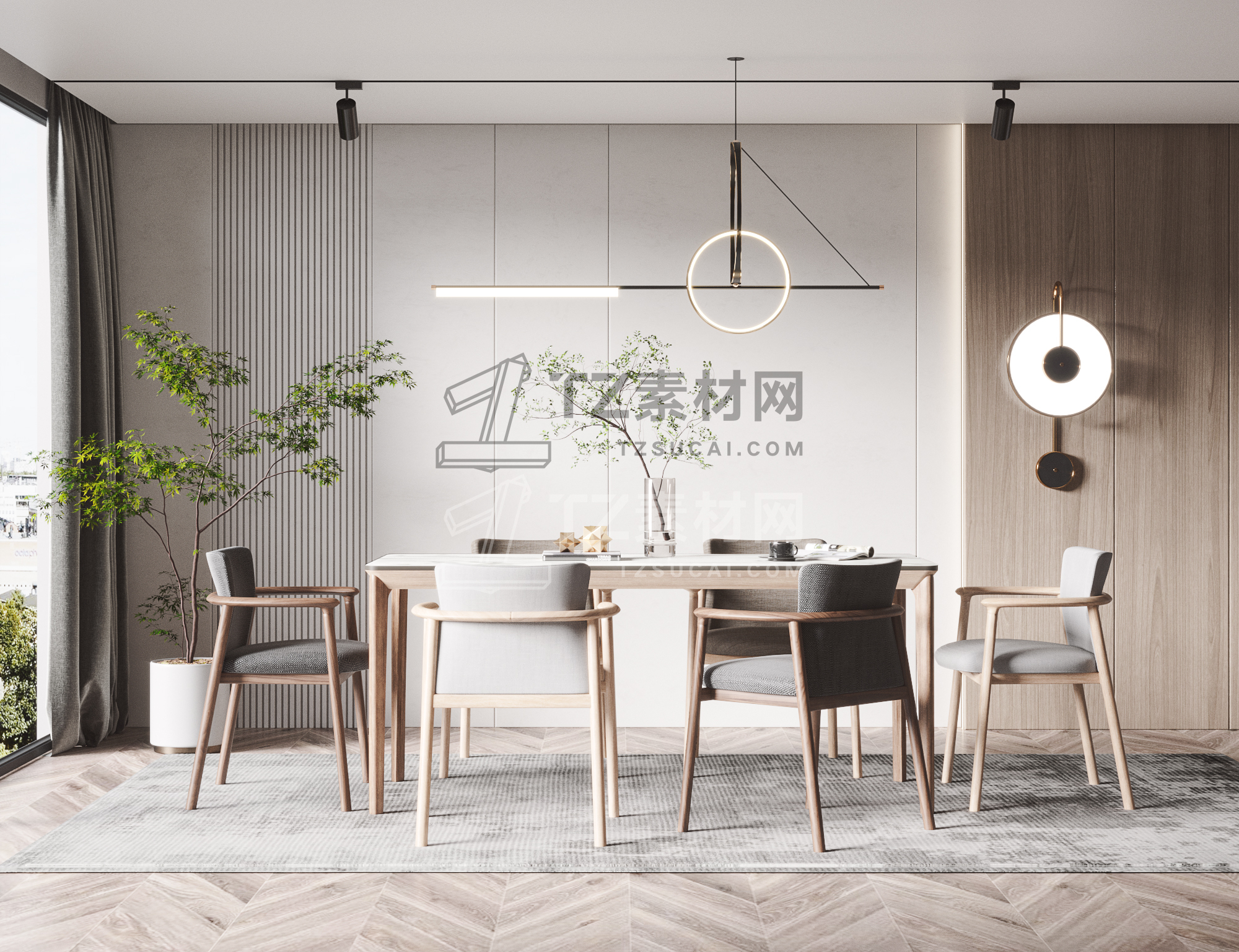 北欧餐厅3d模型.jpg