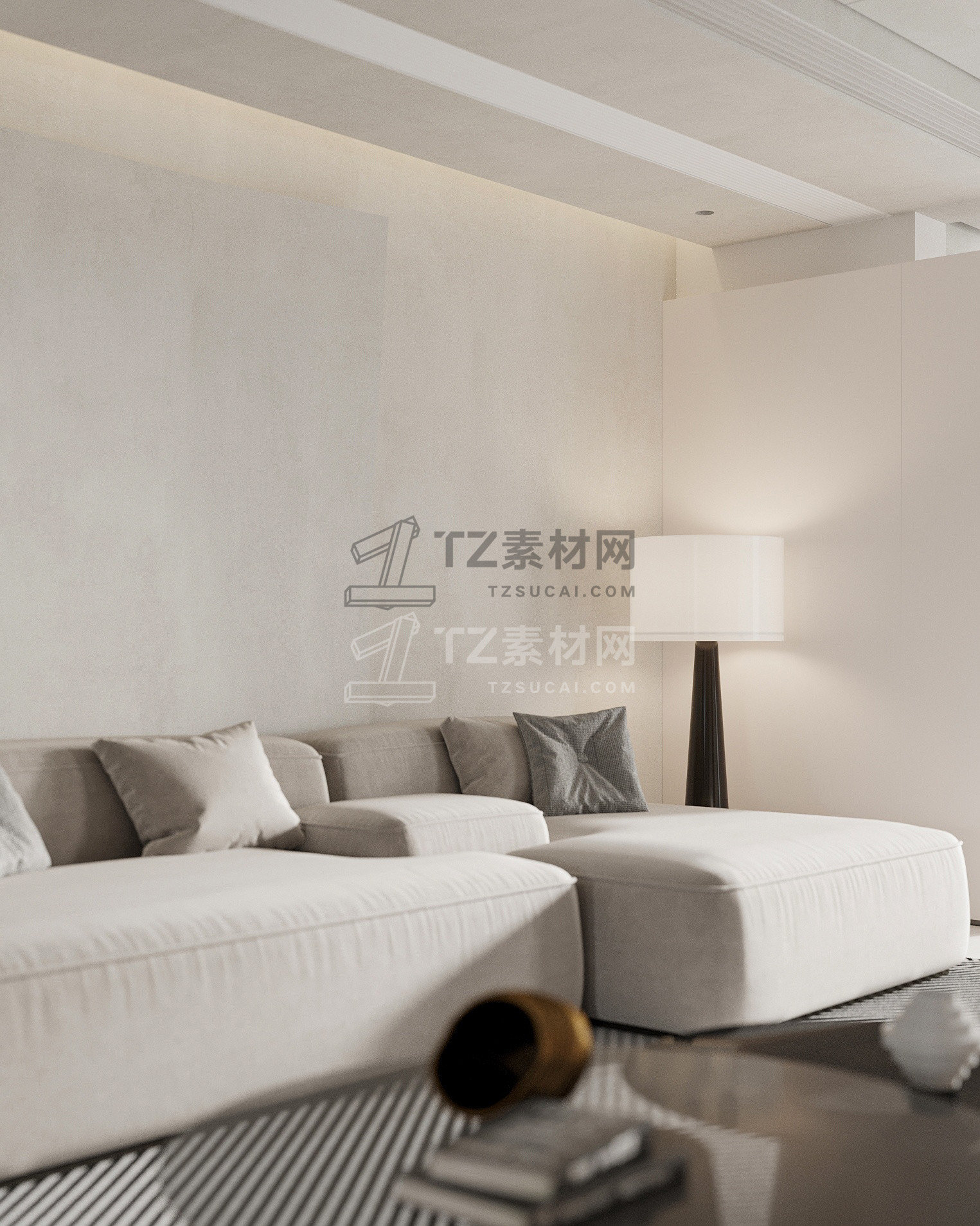 32-现代极简黑白灰客餐厅3D cr2018 (8).jpg
