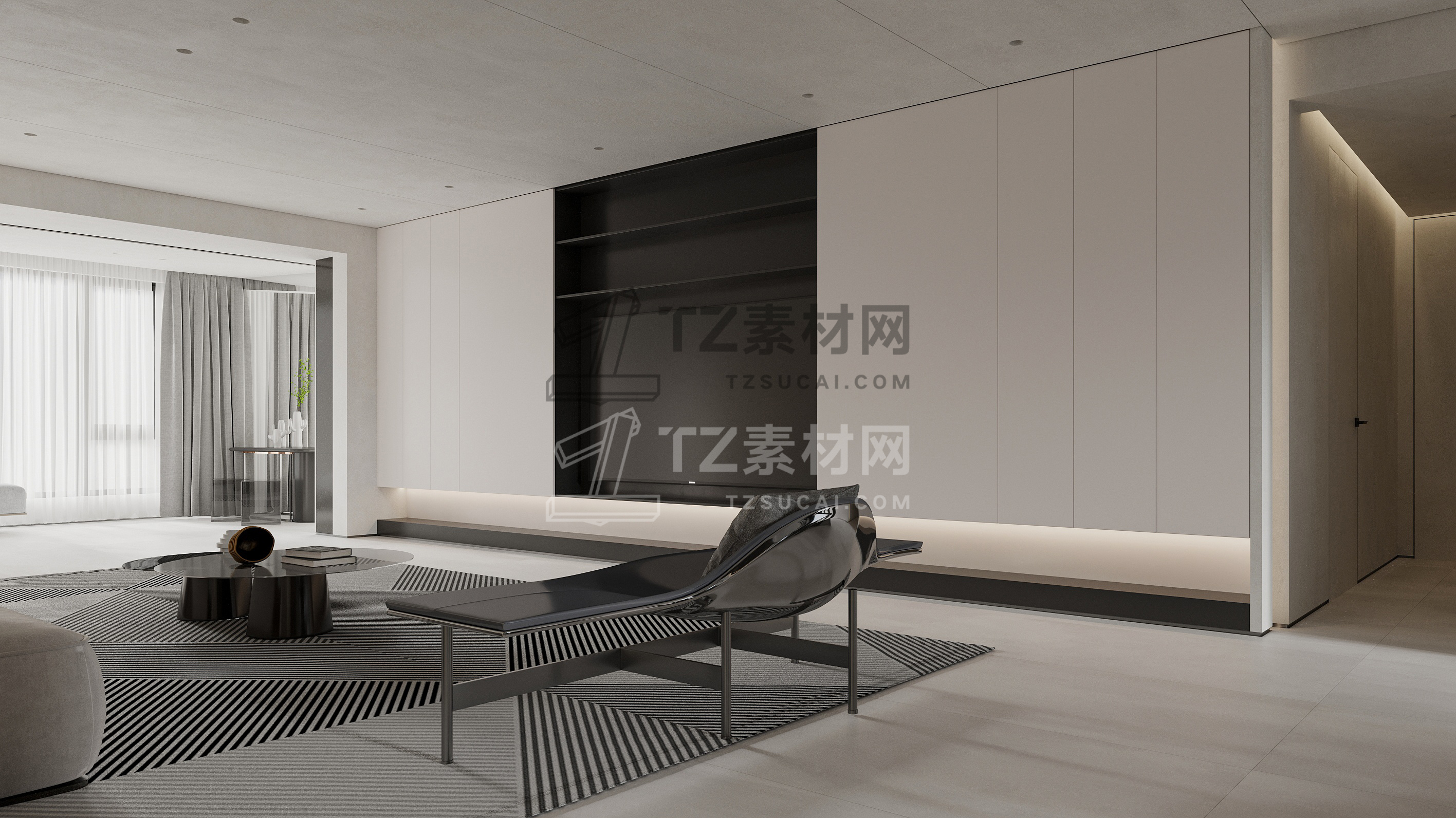 32-现代极简黑白灰客餐厅3D cr2018 (7).jpg