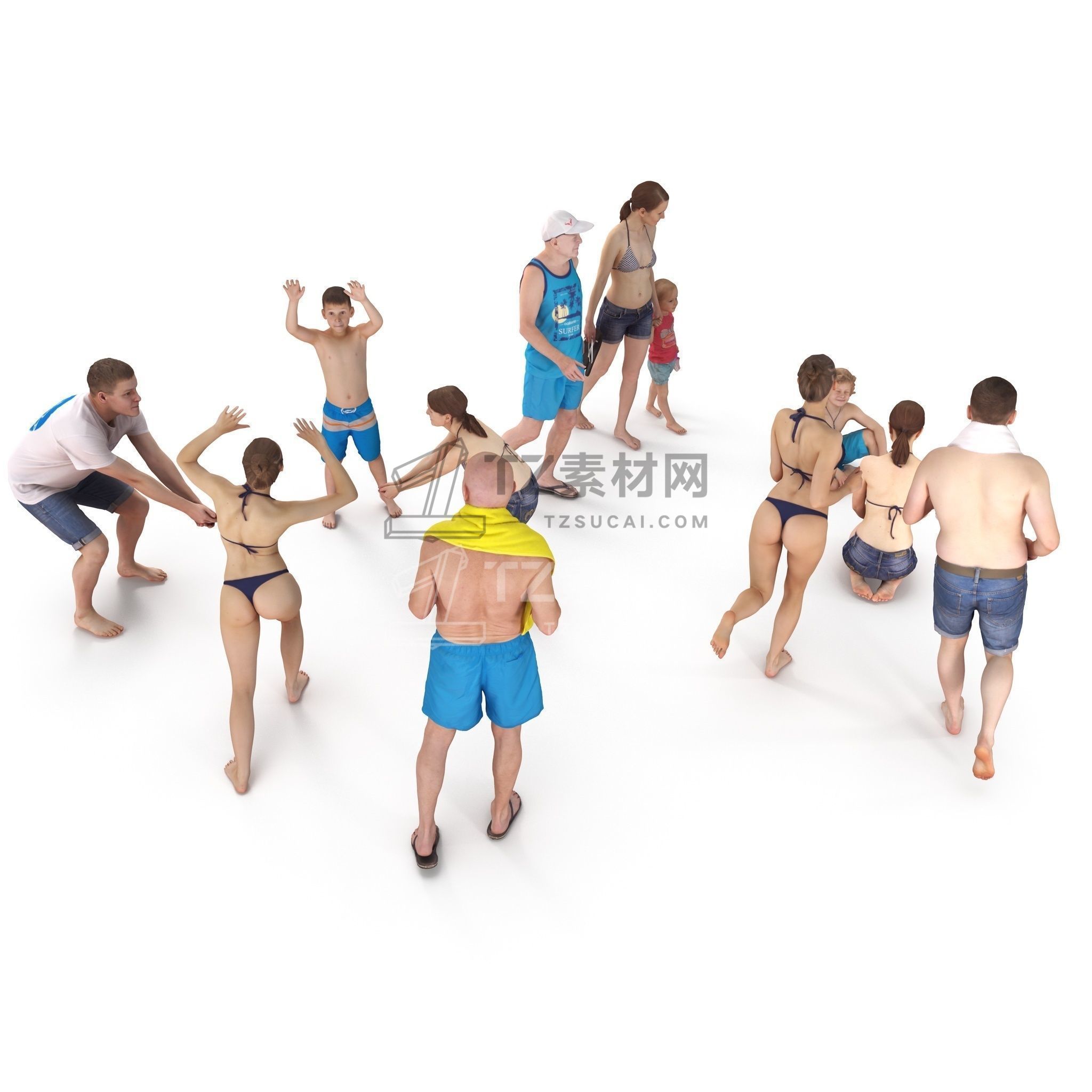 Beach Collection x12 VR AR low-poly 3d model (1).jpg