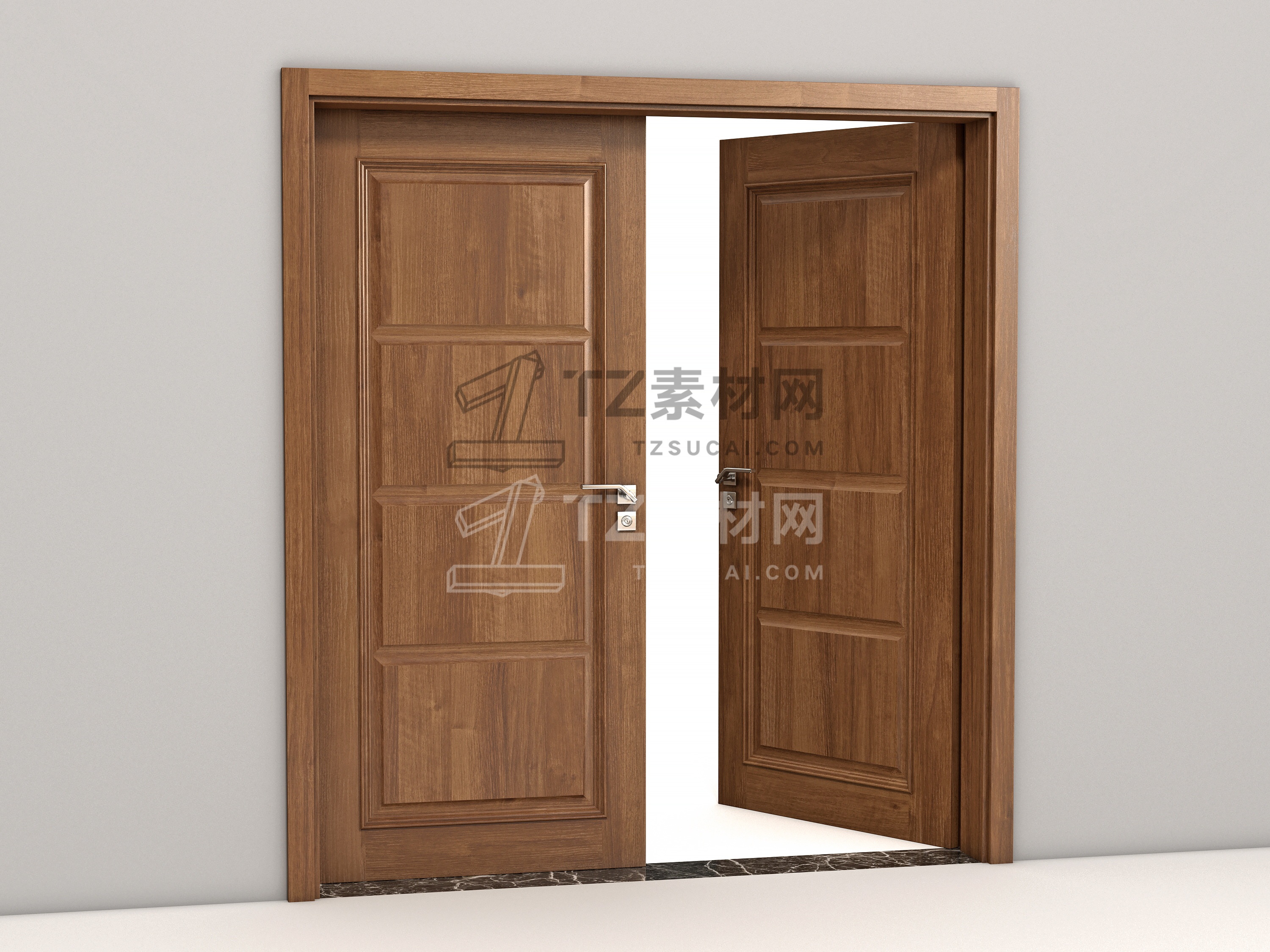 RailClone 参数化模型系列（门套门扇）-02.jpg