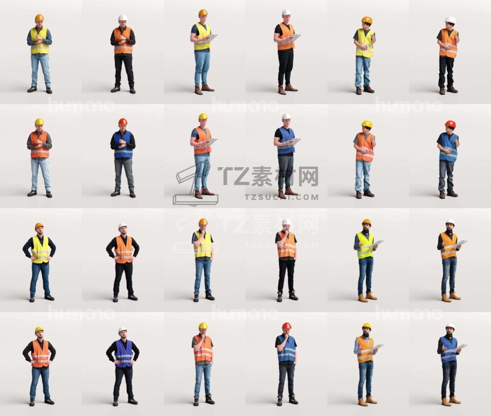 高精度写实工装建筑工厂男性工人3D模型 Humano – 2506 Workwear - 有设计.jpg